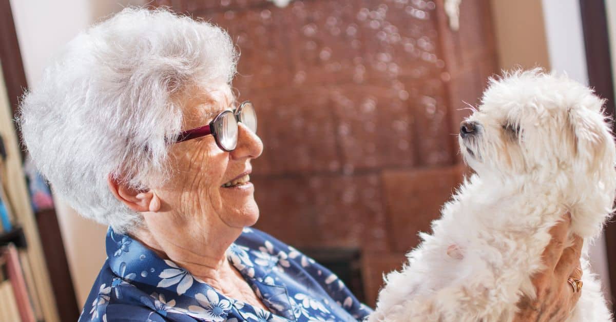 Finding Peace: Pet Therapy In A Dementia Care Community 3 Older Woman In Dementia Care Community